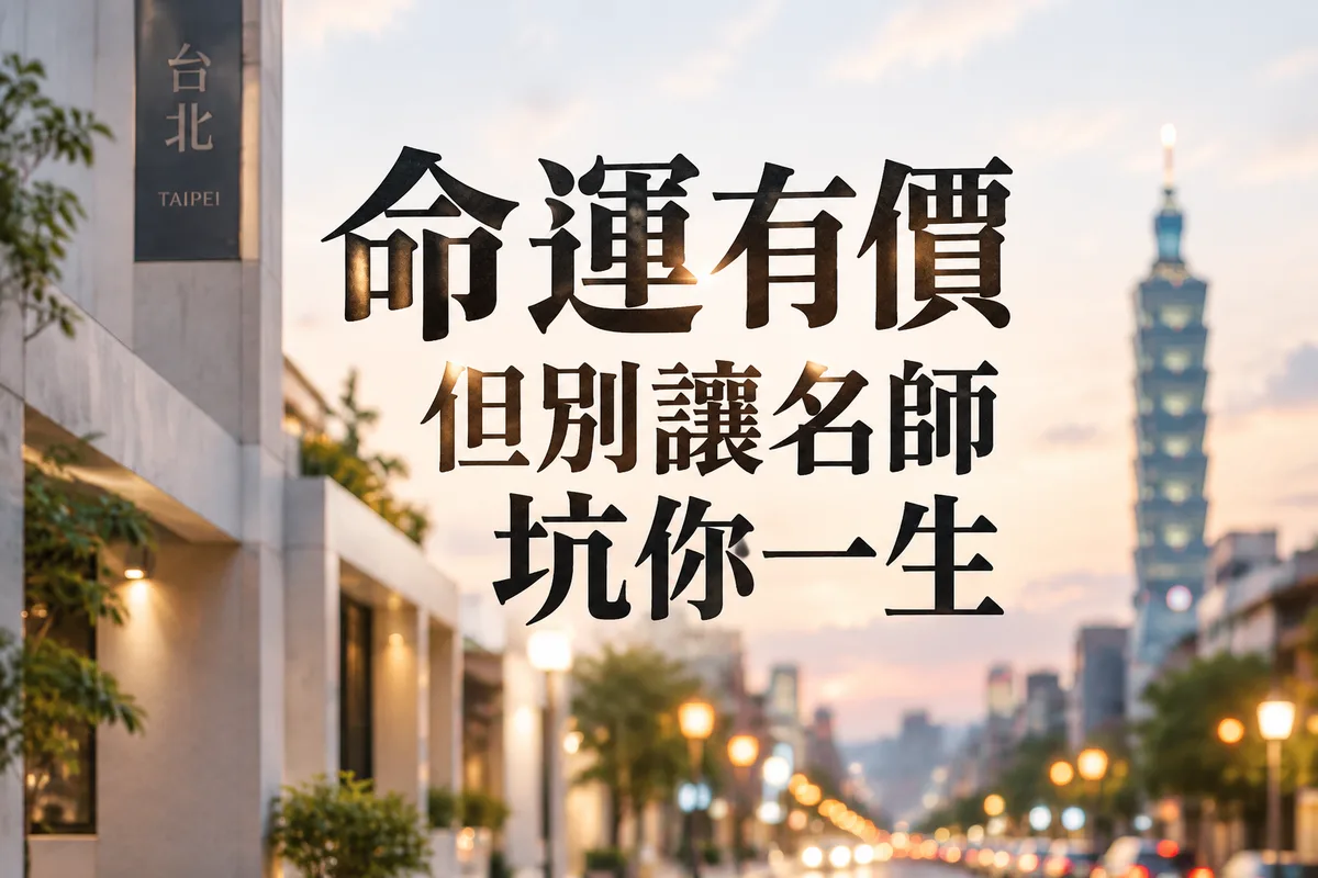 八字算事業運一次多少錢？臺北老師推薦：2025 行情與 3 個避雷指標，第 2 點最多人踩雷