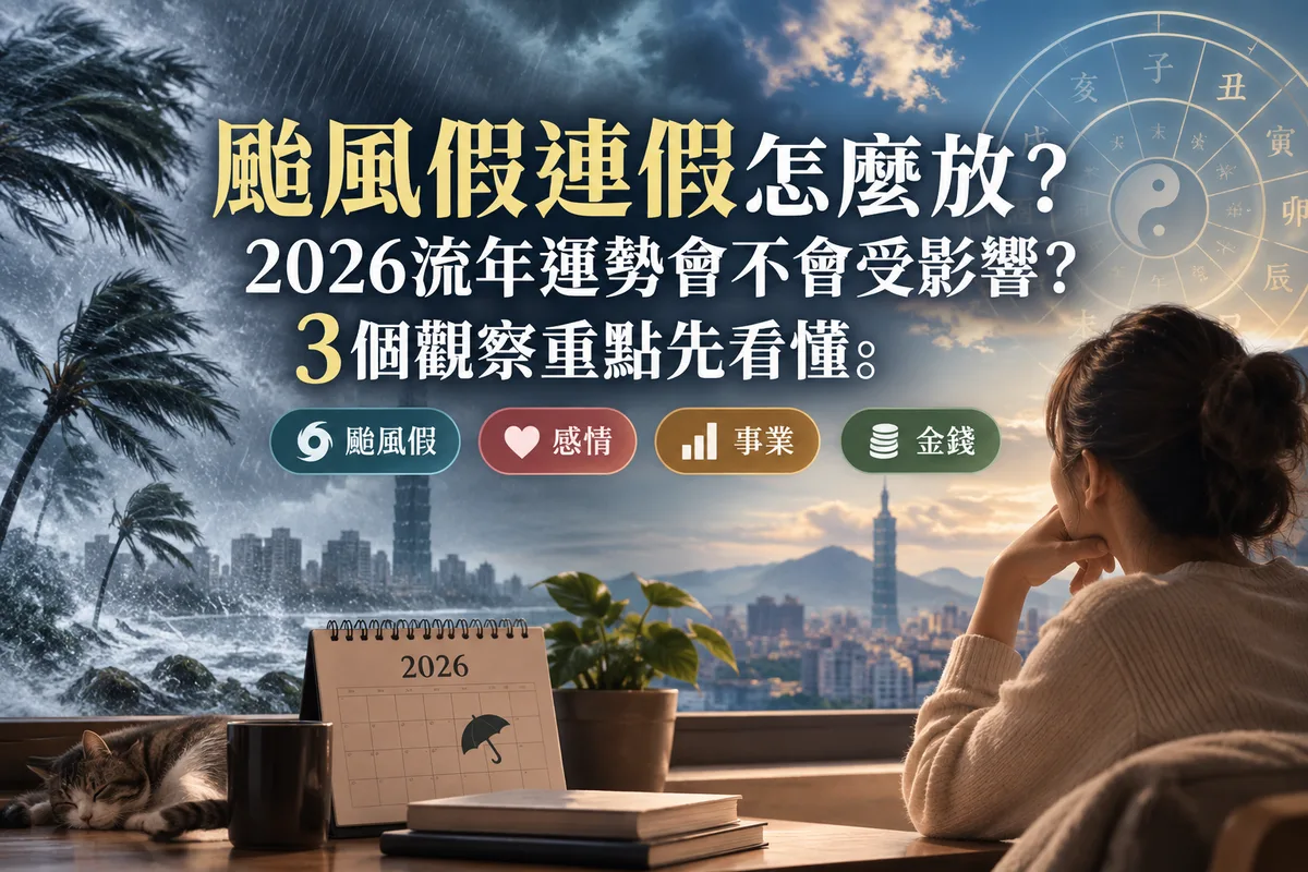 颱風假連假怎麼放?2026流年運勢會不會受影響?3個觀察重點先看懂