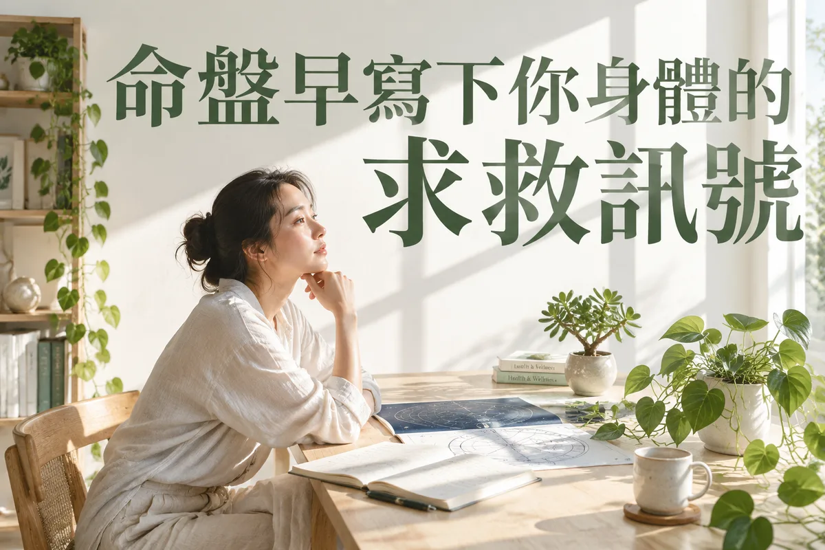 紫微斗數看健康：最近身體一直出狀況？3個命盤訊號與流年提醒，第2個很多人忽略