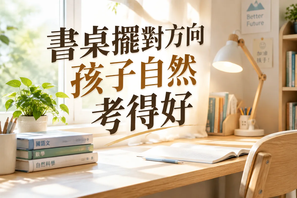 房間文昌位怎麼擺？想讓孩子考試運好一點，3個擺設重點一次看懂