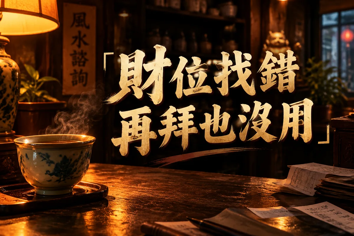 店面風水生意不好？老師看現場前，先搞懂財位怎麼找、3 種格局最容易漏財